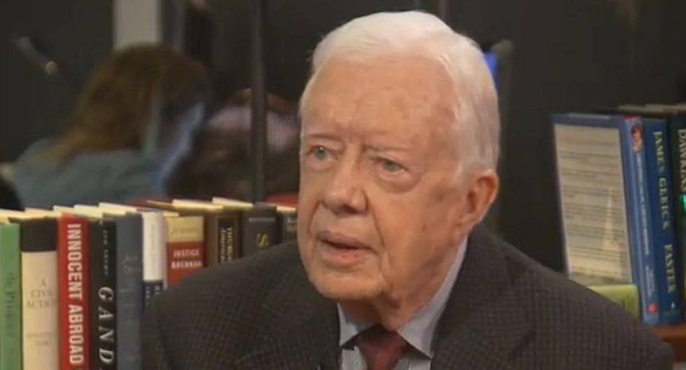 Jimmy Carter durante entrevista con HuffPost Live. (Foto: Cortesía Huffington Post)