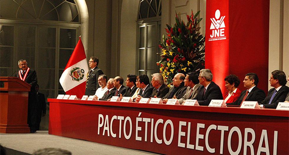 El Pacto Ético Electoral pidió mesura con el flash electoral a boca de urna y pidió esperar los resultados oficiales de la ONPE. (Foto: Agencia Andina)