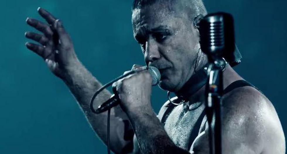 Till Lindemann durante un concierto en París, Francia. (Foto: captura de videoclip | Rammstein Official | YouTube)