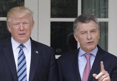 Trump destaca "excelente" trabajo de Macri en "difícil situación económica" 