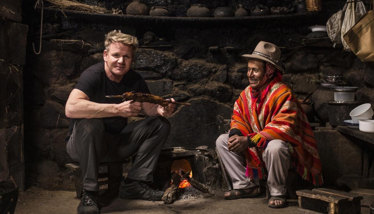 Gordon visita a Mario,un agricultor local en Perú. (Foto: National Geographic)