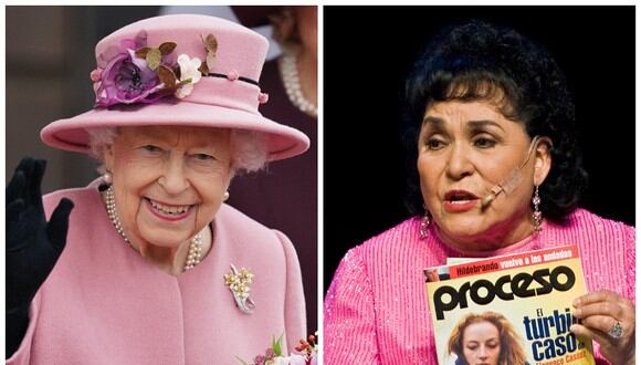 Carmen Salinas y el día que se comparó con la reina Isabel II del Reino Unido. (Fotos: AFP)