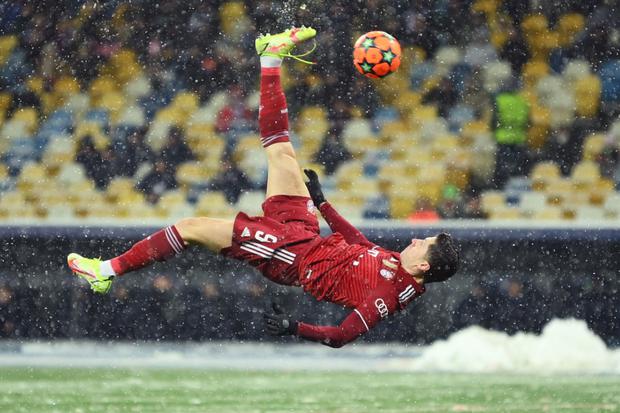 Bayern Munich beat Dinamo with a great goal from Lewandowski in the Champions League.  Photo: AFP