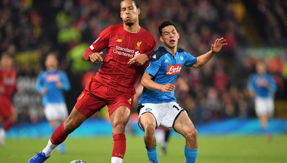 Liverpool y Napoli igualaron 1-1 en Anfield por Champions League. (AFP)