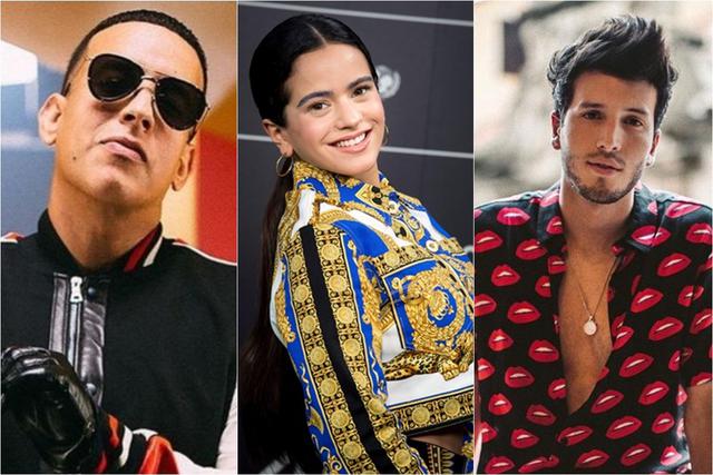 Daddy Yankee, Rosalía y Sebastián Yatra están nominados al Premio Lo Nuestro. (Foto: Difusión)
