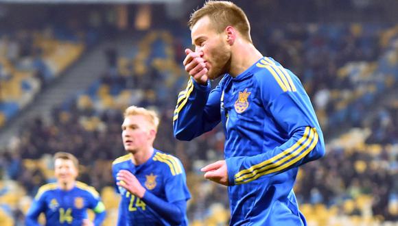Andriy Yarmolenko es la figura principal de la selección ucraniana. | Foto: AFP