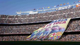 El Camp Nou reclamó así a la FIFA en la victoria del Barcelona