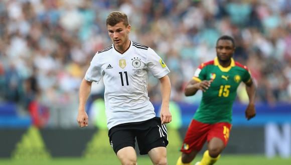 Timo Werner tiene las credenciales suficientes para convertirse en el nuevo '9' de la selección alemana. Frente a Camerún, por Copa Confederaciones, lo demostró con un doblete. (Foto: AFP)