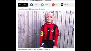 ¿El nuevo Owen? Niño de 7 años marcó 128 goles en 18 partidos