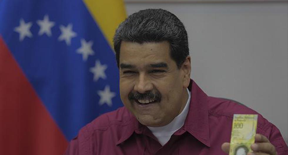 Nicolás Maduro anunció la incorporación del nuevo billete de 100.000 bolívares. (EFE)