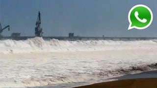 WhatsApp: reportan fuerte oleaje en algunas zonas del litoral