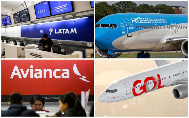 Conoce los ingresos operativos de las aerolíneas latinoamericanas durante el 2019. (Fotos: AFP/Gol)