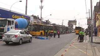 Chorrillos: motociclista muere tras ser atropellado por bus alimentador del Metropolitano | VIDEO
