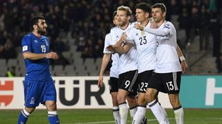 Alemania goleó 4-1 a Azerbaiyán por las Eliminatorias europeas