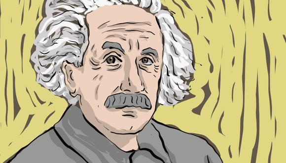 “El célebre físico, autor de la teoría general de la relatividad, ganó el Premio Nobel el año pasado”. (Ilustración: Giovanni Tazza).