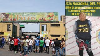 La Victoria: cae mujer que dirigía banda de cobro de cupos en el Mercado de Frutas