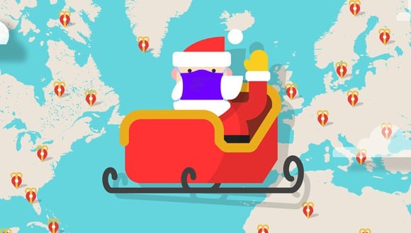 ¿Quieres seguir el recorrido de Papá Noel EN VIVO desde la comodidad de tu casa? (Foto: Santa Tracker)