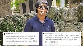 Ronaldinho vía Twitter: "Estoy triste por derrota monumental"