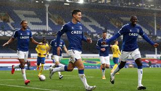 James Rodríguez imparable en la Premier: el gol del colombiano para el 3-1 del Everton ante Brighton [VIDEO]
