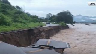 Piura: río Serrán arrasa carretera y aísla a cerca de diez caseríos de Salitral y poblados de Huancabamba