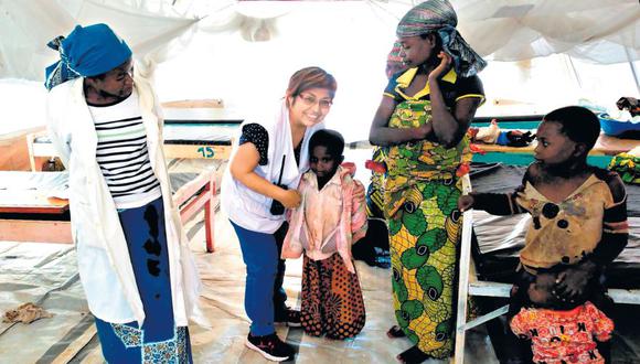 La fotografía corresponde a una emergencia nutricional en la que participó Elsa Pereda. Fue en Kalonge, cerca de la frontera entre Uganda y la República Democrática del Congo, en mayo de este año. (MSF)