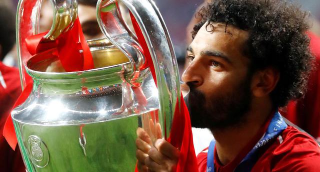 5. Mohamed Salah (Liverpool). El egipcio solo marcó 5 goles en la Champions, pero fue fundamental para que el cuadro inglés la gane. (Foto: Reuters)