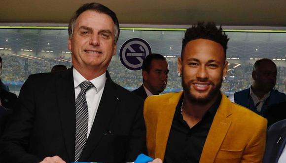 Neymar mantiene una estrecha relación con Jair Bolsonaro | Foto: Twitter