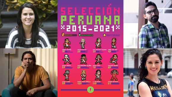 A la izquierda: María José Caro y Cristhian Briceño. A la derecha: Stuart Flores y Romina Paredes. Cuatro de los once nombres que componen "Selección peruana 2015-2021". (Fotos: GEC)