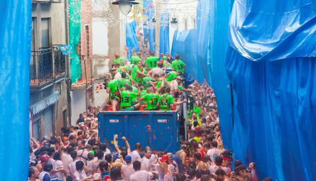 1. La tomatina. (Foto: Shutterstock)