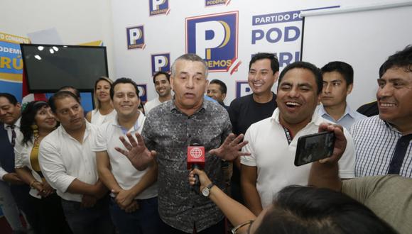 Daniel Urresti, candidato de Podemos Perú, dijo que es positivo que se vaya a buscar el consenso en el nuevo Congreso. (Foto: GEC)