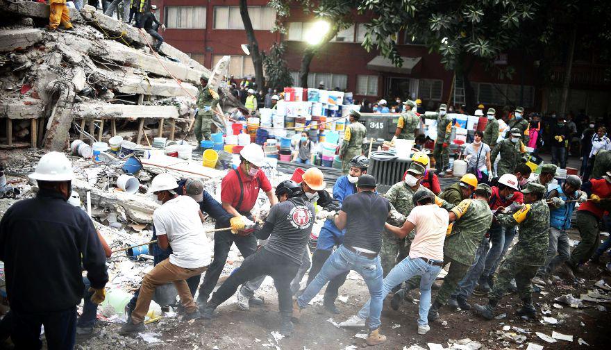 Terremoto en México. Ciudad de México. (Foto: AFP)