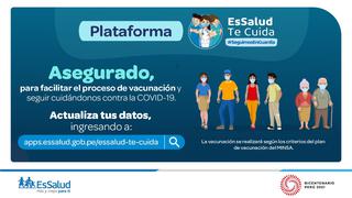 Vacuna COVID-19: ¿para qué sirve el registro en la página Essalud te cuida?