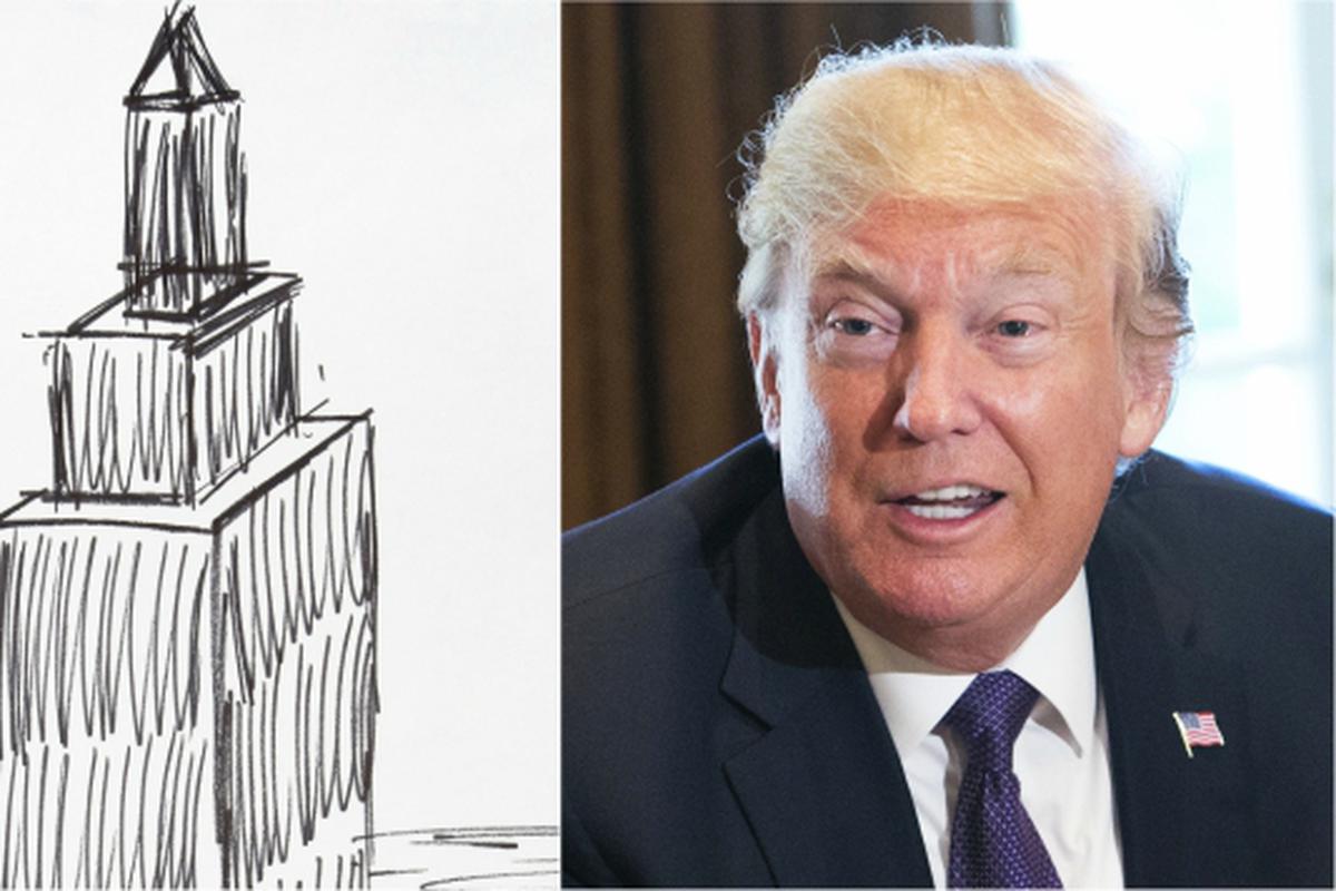 Dibujo hecho por Donald Trump se subastó en  dólares | MUNDO | EL  COMERCIO PERÚ