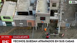 Chaclacayo: vecinos quedan atrapados en sus casas tras huaicos