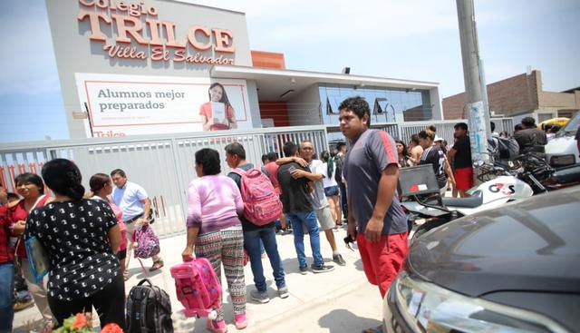 Los disparos ocurrieron en el interior de un colegio de Villa El Salvador.  (Foto: Giancarlo Ávila / El Comercio)