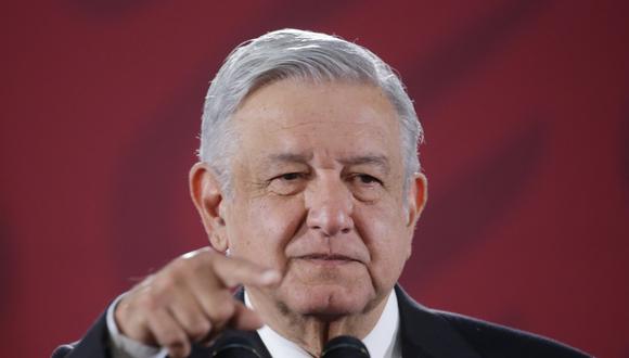 El presidente de México, Andrés Manuel López Obrador, durante su conferencia de prensa matutina en Ciudad de México. Obrador prometió este lunes apoyar a Argentina a salir de la crisis económica que atraviesa. (Foto: EFE)