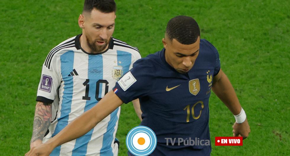 TV Pública, en vivo por la final del mundo, Argentina vs. Francia en directo. FOTO: AFP