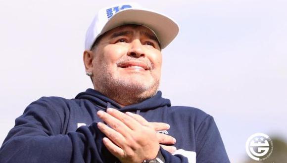 Diego Maradona en su nuevo club. (Foto: Facebook)