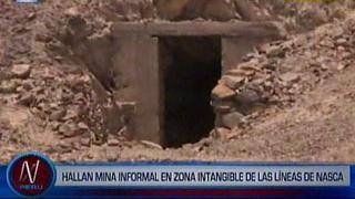 Líneas de Nasca: mina informal operaba en la zona intangible
