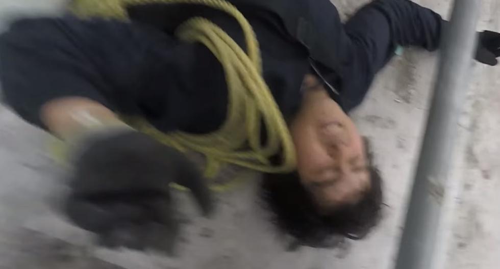 GoPro graba la dolorosa caída de joven que escalaba edificio. (Foto: Captura de YouTube)