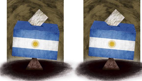 "Como legado de los gobiernos de Kirchner, Argentina ahora tiene solo 9 millones de trabajadores en el sector privado que están pagando por un total de 15,3 millones de empleados gubernamentales y pensionados". (Ilustración: Giovanni Tazza)