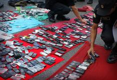 Policía decomisó más de 7 mil celulares de dudosa procedencia en 2017