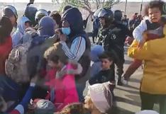 Tacna: policías y migrantes extranjeros se enfrentaron en frontera entre Perú y Chile