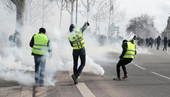 Los enfrentamientos tuvieron lugar en la puerta de la Asamblea Nacional, sede del Parlamento de Francia. (Foto referencial: AFP)