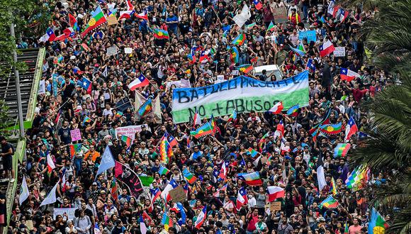 Las protestas continúan en Chile. (Foto: AFP)