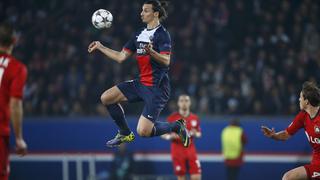 Zlatan no anotó pero brilló en el triunfo del PSG en Champions