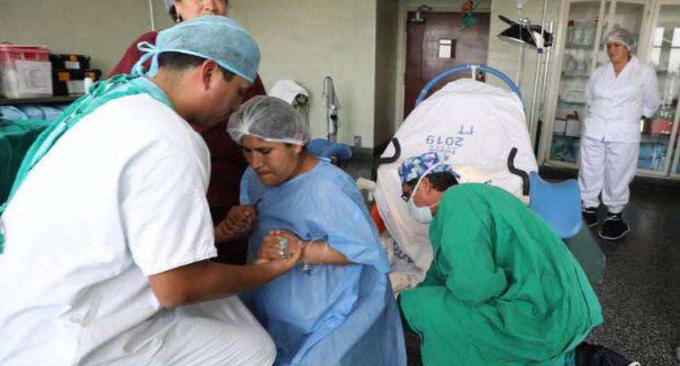 El parto vertical es practicado en el hospital Edgardo Rebagliati de EsSalud. (Difusión)