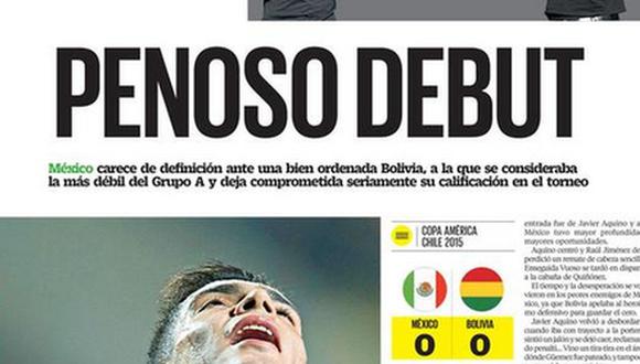 Críticas a México tras pobre debut en Copa América: "Penoso"