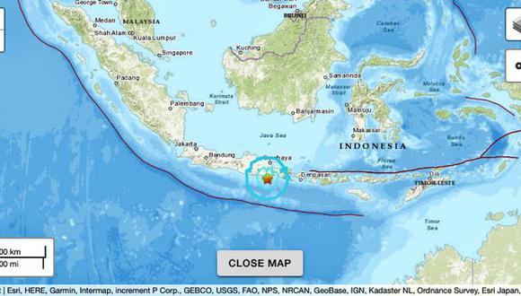 Sismo de magnitud 6 en Indonesia sacude la isla de Java.