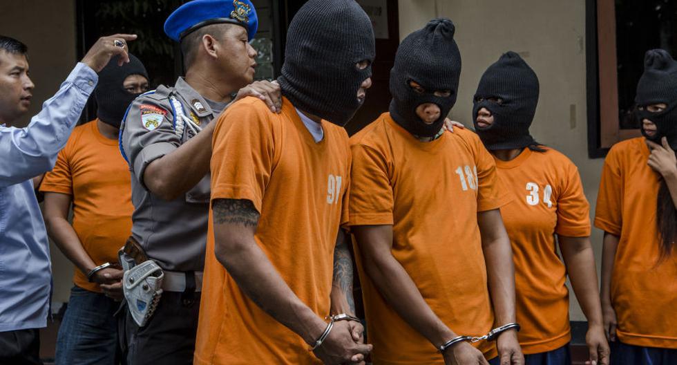 Sospechosos de un delito en Indonesia. (Foto: Getty Images)